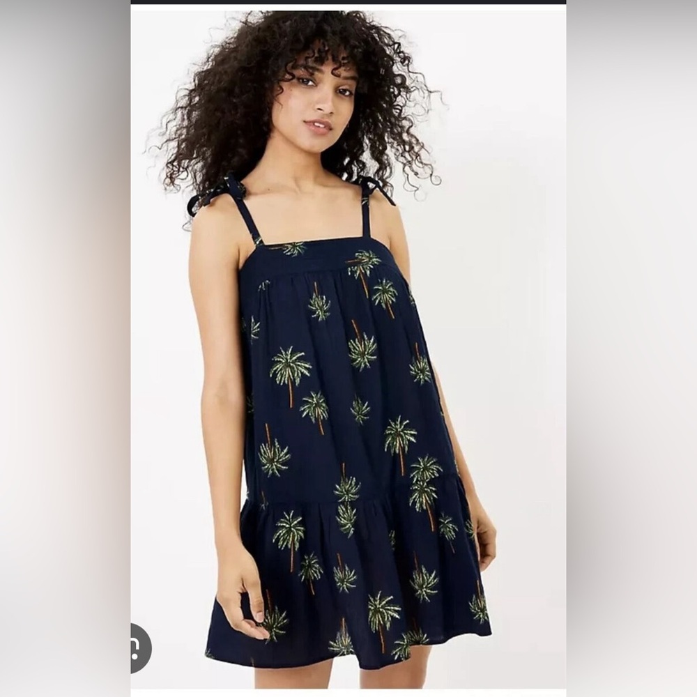 LOFT women’s beach palm tree mini dress